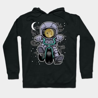 Astronaut Dogecoin DOGE Coin To The Moon Crypto Token Cryptocurrency Wallet Birthday Gift For Men Women Kids Hoodie